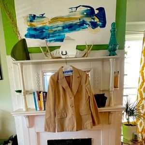Ann Taylor Loft Skirt Suit Tan - Size 12